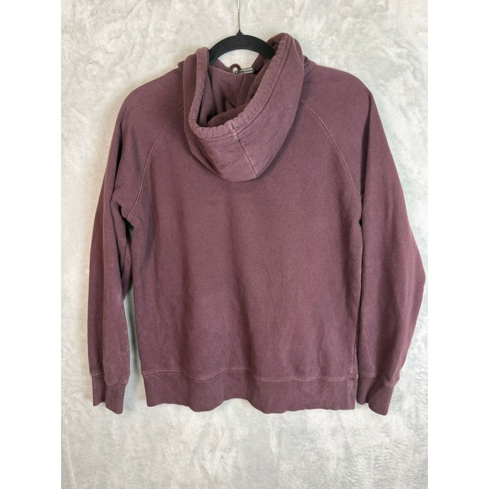 THE NORTH FACE Hoodie Women M Purple Big Logo Pullover Sweatshirt - Picture 2 of 7